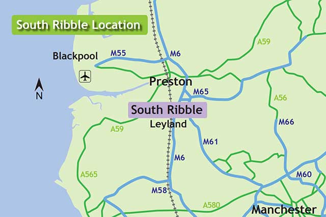 South-Ribble-location-map